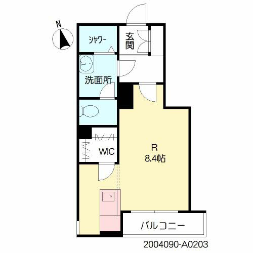 熊本市中央区薬園町の賃貸マンションの間取り