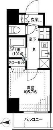 プレール・ドゥーク西大島駅前の間取り