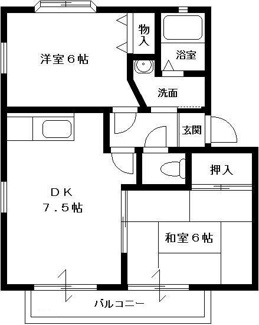 【間取り】 | サンガーデン市原B