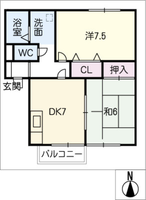 コンフォールBの間取り