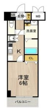ルクレ難波の間取り|CASSIA難波（カッシア難波）　間取り