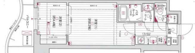 エグゼ難波東の間取り