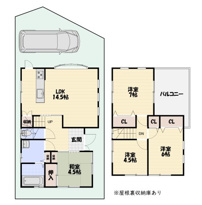 宇治市五ケ庄古川　オーナーチェンジ　中古戸建の画像