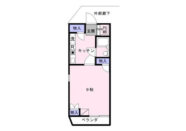 グローリア初穂　新小岩の間取り|間取りです。