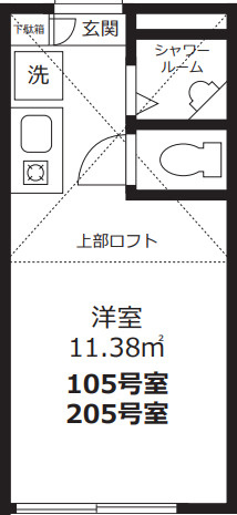 江戸川区平井４丁目のアパートの間取り