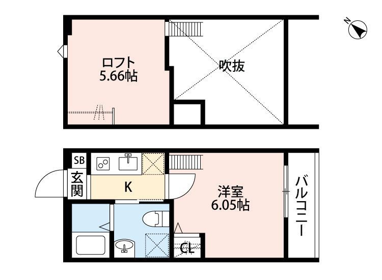 ティモアール東川口の間取り