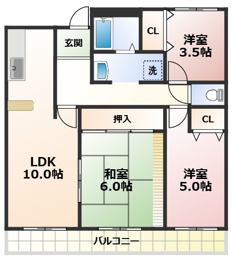 アルカサール美園の間取り