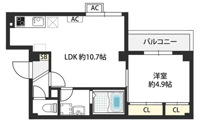 Raffine朝日が丘町の間取り