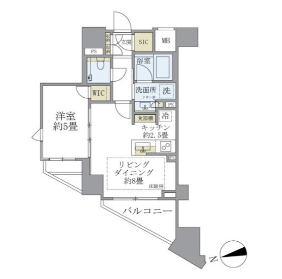 ザ・パークハウス渋谷笹塚の間取り