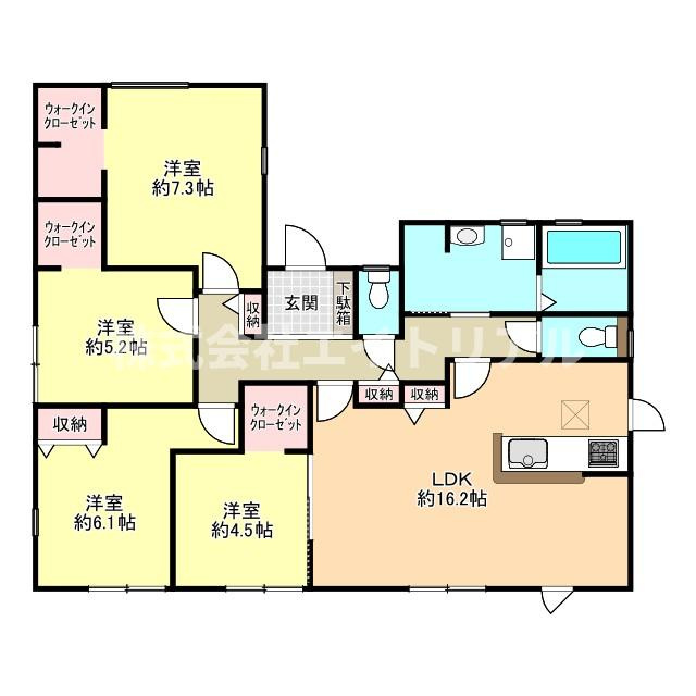 加茂郡八百津町八百津　新築戸建　全1棟の間取り