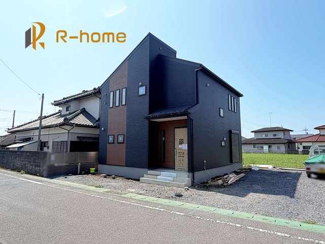 那珂市菅谷19期　新築戸建て　1号棟の外観|2026年8月完成予定！近隣の同仕様完成物件をご見学いただけます♪