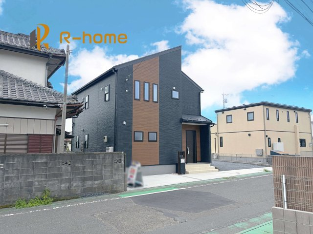 那珂市菅谷19期　新築戸建て　1号棟の外観|建物完成いたしました！ご予約で『平日』や『夕方』などでもご見学可能です！