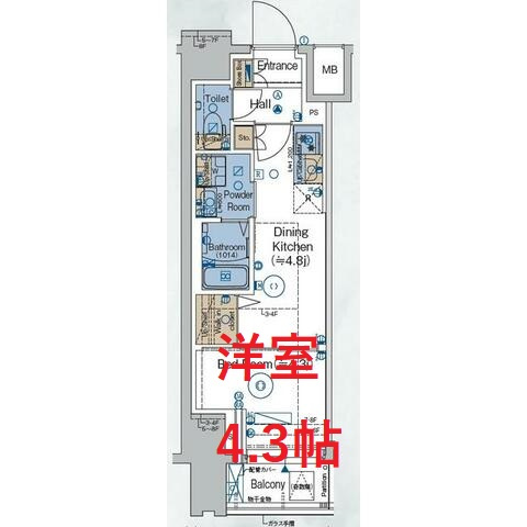 【間取り】 | ガリシアレジデンス品川パークサイド | 間取り