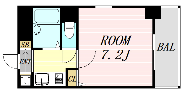 サンイースト江坂　仲介手数料無料の間取り