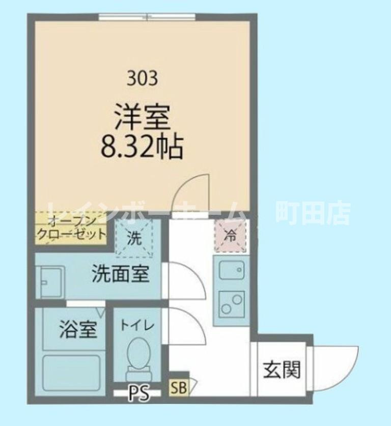 カインドネス本厚木North※初期費用分割あと払いサービス利用可能物件の間取り