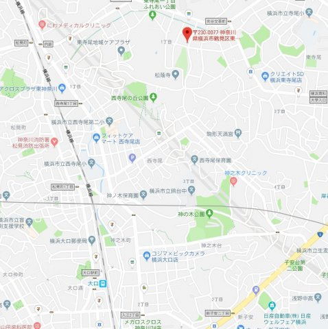 ユナイト東寺尾ジャンルイジの地図