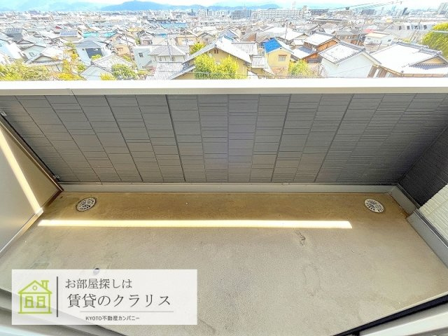 ビューハイツAのバルコニー