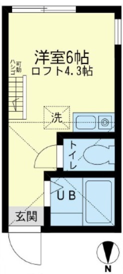 ユナイト逸見フリーチュアの間取り