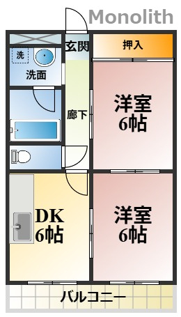 メゾンカルムの間取り