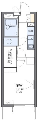 【間取り】 | レオパレスコンフォートマック | 代表的な間取のため実際の間取とは異なる場合があります