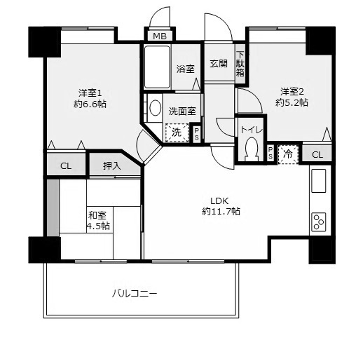 グラン・パレ北野ハンター坂　404号室