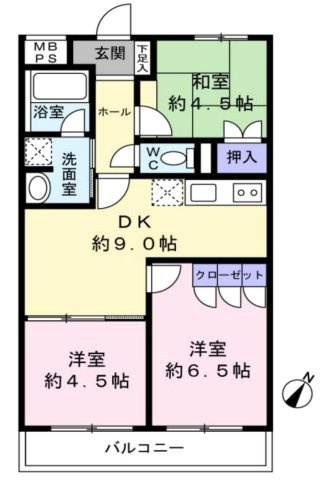 朝日プラザ上大岡の間取り