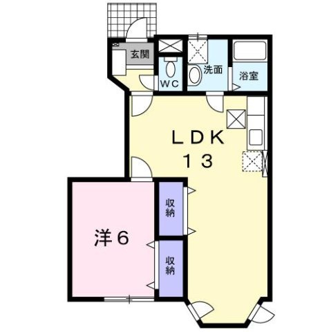 【間取り】 | サンビレッジ河原田Ⅰ