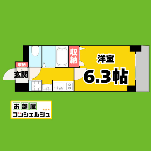 プレサンス大須観音駅前サクシードの間取り