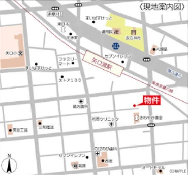 ヴォーガコルテ多摩川の地図