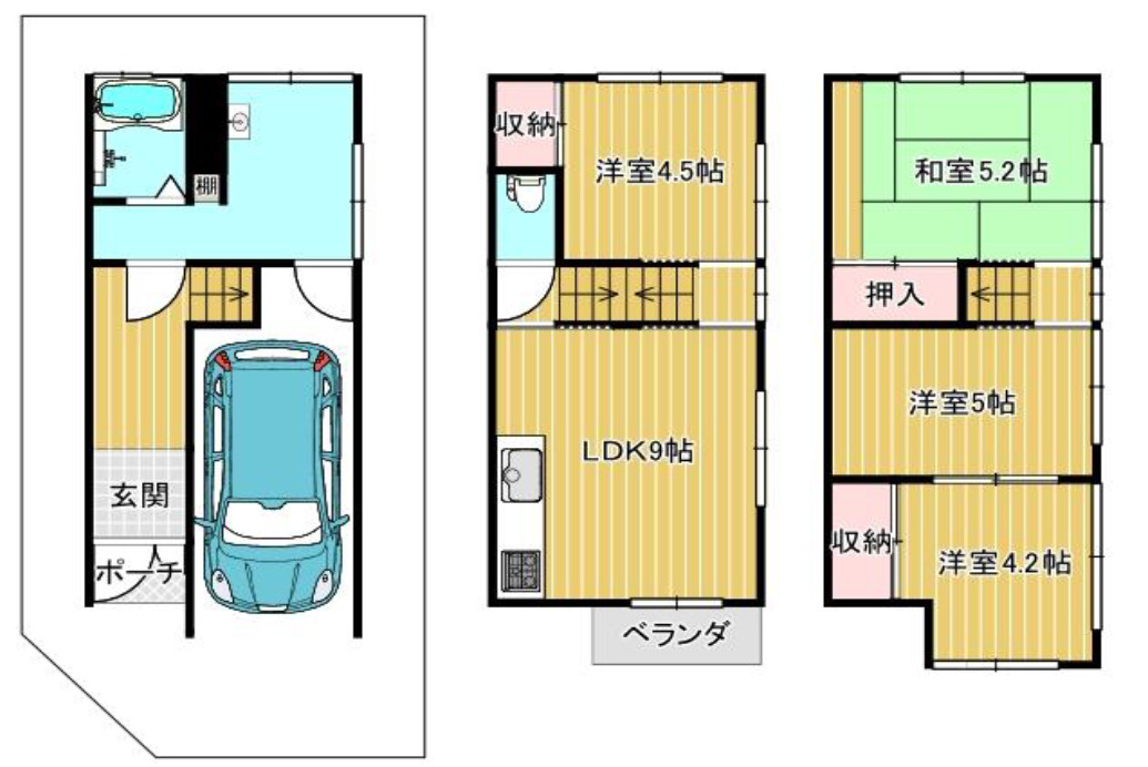 東淀川区小松５チョウメ　中古戸建