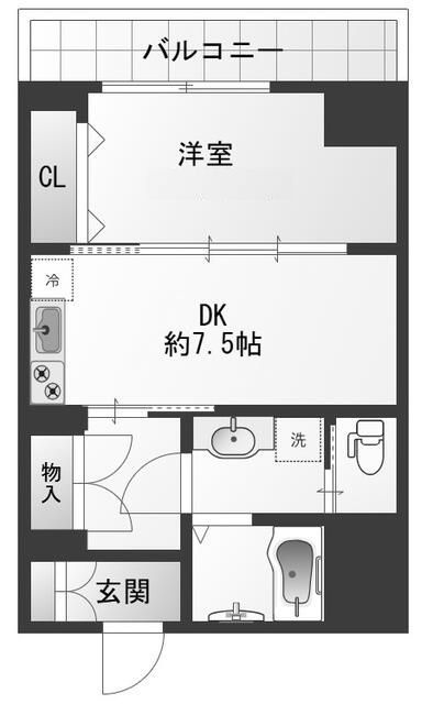 ドルミ錦糸町・大興ビルの間取り|間取りです。