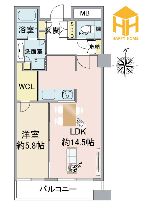 N4.TOWERの間取り|※図面と現況に相違がある場合は、現況を優先します。