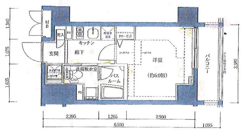 ZOOM浜松町の間取り|間取りです。