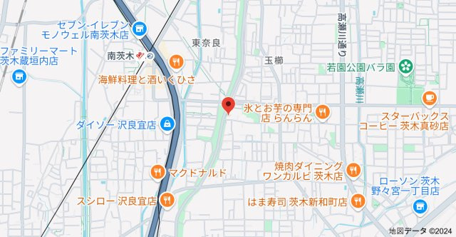 南茨木Berge（ベルジュ）の地図