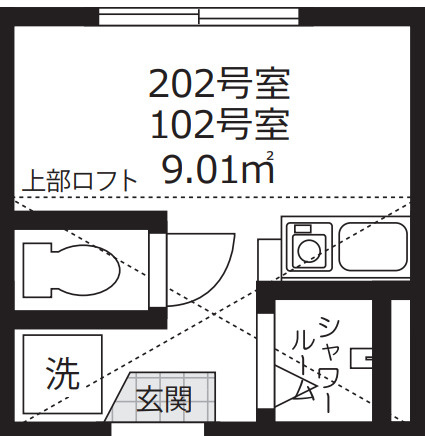 アミティエ東小岩の間取り