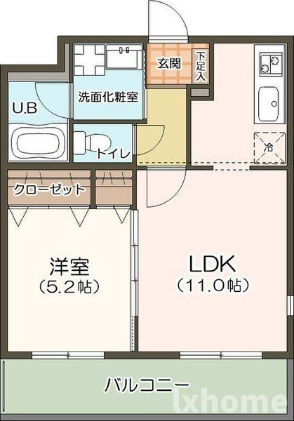 南茨木Berge(ベルジュ)の間取り