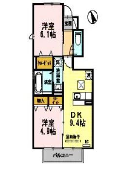 【間取り】 | エルミタージュ | ☆神戸市垂水区　エルミタージュ☆