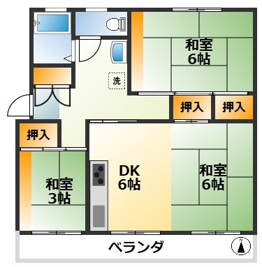 【間取り】 | 新多聞第二住宅  | ☆神戸市垂水区　新多聞第二住宅☆