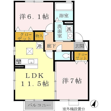 【間取り】 | ウィルモア垂水 | ☆神戸市垂水区　ウィルモアC棟☆