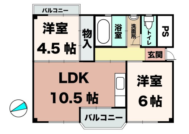 【間取り】 | 福田ハイツ | ☆神戸市垂水区　福田ハイツ☆