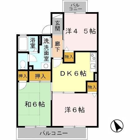 【間取り】 | グランディール福田 | ☆神戸市垂水区　グランディール福田☆