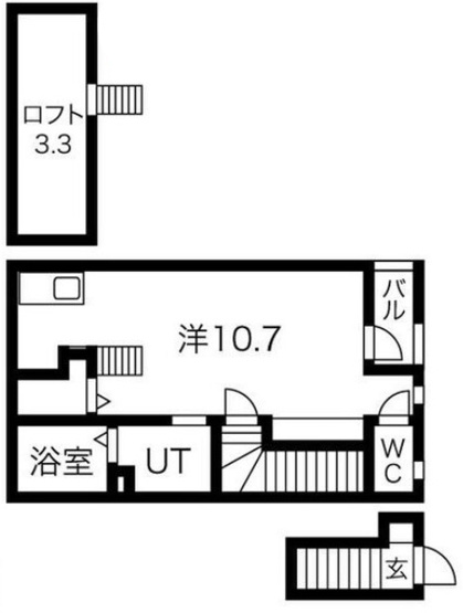 【間取り】 | あんしん+海岸通 | セパレート☆神戸市垂水区　あんしん+海岸通　賃貸☆