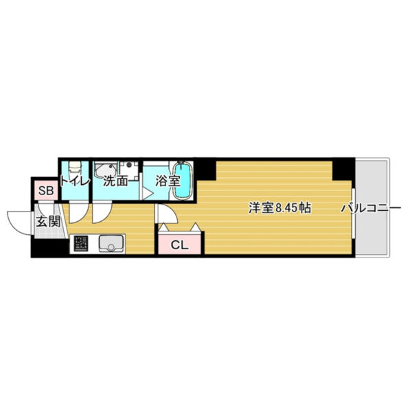 グランシティレジデンス京都駅前（旧：GARNET RESIDENCE 七条河原町）の間取り