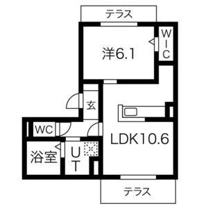 グランスタ花山の間取り