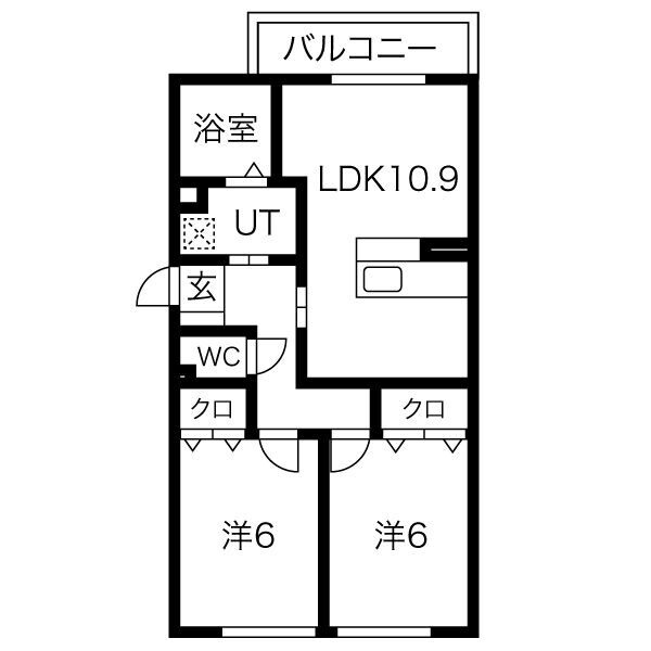 ロイヤル西野山の間取り