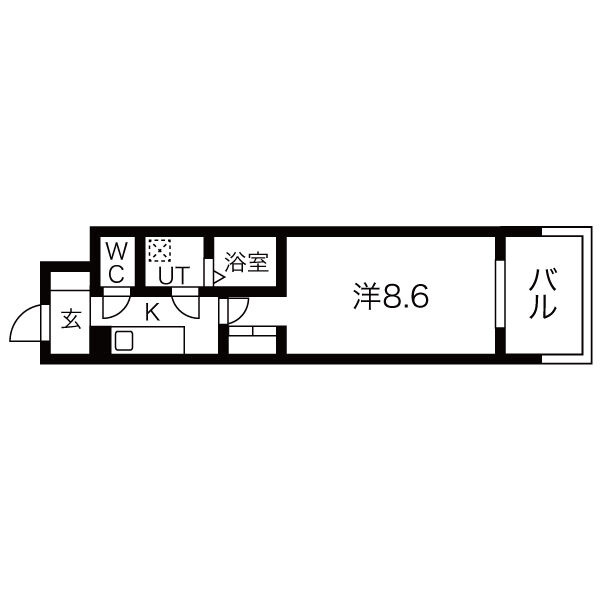 アーバンフラッツ五条堀川の間取り