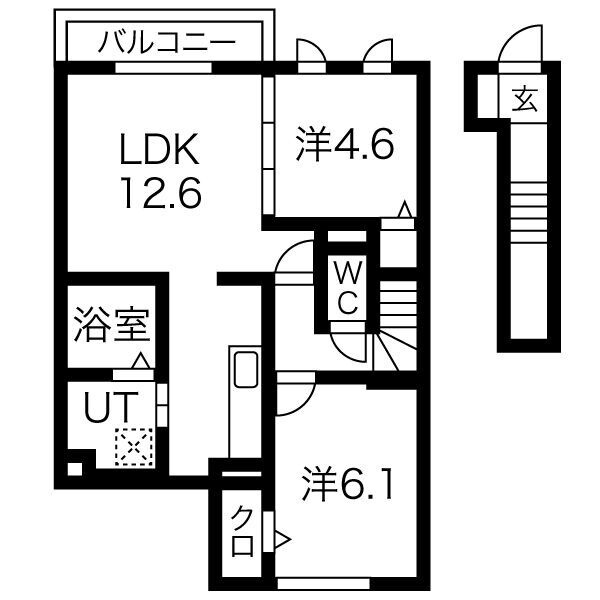 カーサフェリーチェⅡの間取り