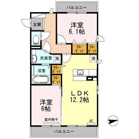 セジュール芹川の間取り