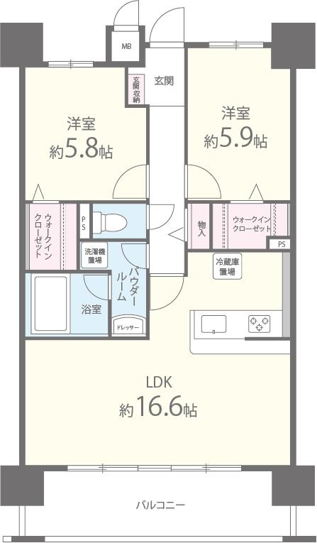 クリスタ京都の間取り