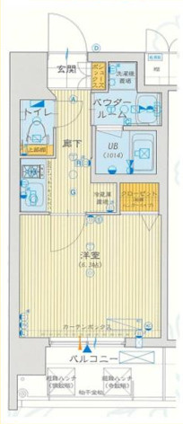 アスヴェル京都堀川高辻の間取り